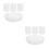 24Ud Platos Para Macetas Transparentes De Pet Protección 4