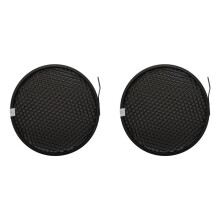 2X Foto Studio 16,8 cm 60 Grad Wabengitter für 7 Zoll Standard Reflektor Diffusor Lampenschirm Dish