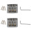 2X 3 String Guitar  String Bridge Bridge Pull String Hard Tail Guitar Bridge Tail 3 String Guitar Replacement Silver 1