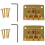 2X 3 String Guitar  String Bridge Bridge Pull String Hard Tail Guitar Bridge Tail 3 String Guitar Replacement Gold 1