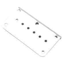 2X Hardtail Guitar Bridge Body Through for 6 String Electric Parts Silver