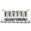 2X Hardtail Guitar Bridge Body Through for 6 String Electric Parts Silver 3