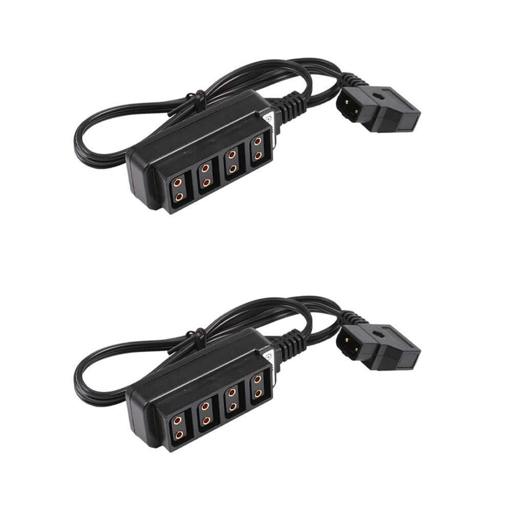 2X Male D-Tap B Type Power Dtap Tap To 4 Female P-Tap Ptap Hub Adapter Electric Splitter 4713156911743