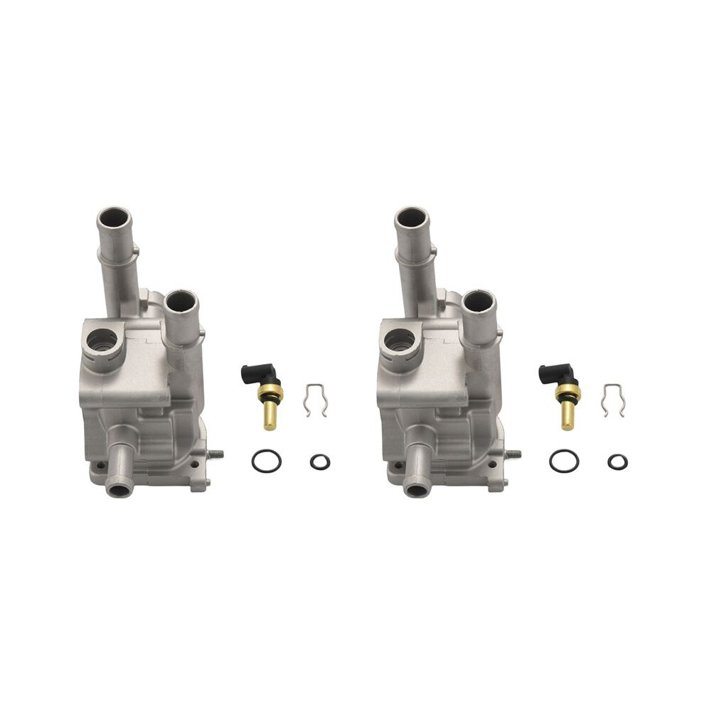 2X Aluminum Thermostat Housing Cover 96984103 96817255 For Chevy For Cruze Aveo Orlando For Astra 6034259344008