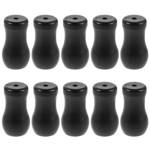 10Pcs Black Blind Cord Knobs - Plastic Pull Ends For Curtains