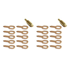 2set Straight Pull Rings Pads Chuck Stud Spot Welding Kit Slide Hammer Dent Pulling Miracle System