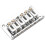 2X Hardtail Guitar Bridge Body Through pour 6 Pièces électriques Cordes Argent 4