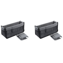 2X Shockproof Dslr Slr Camera Insert Organizer Case Partition Divider Protection Case(Black+Grey)