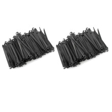 Estacas de Soporte de Riego Por Goteo Manguera de Tubo de 1/4 de Pulgada para Vegetales Jardines Camas de Flores Jardines de Hierbas Negro Paquete de