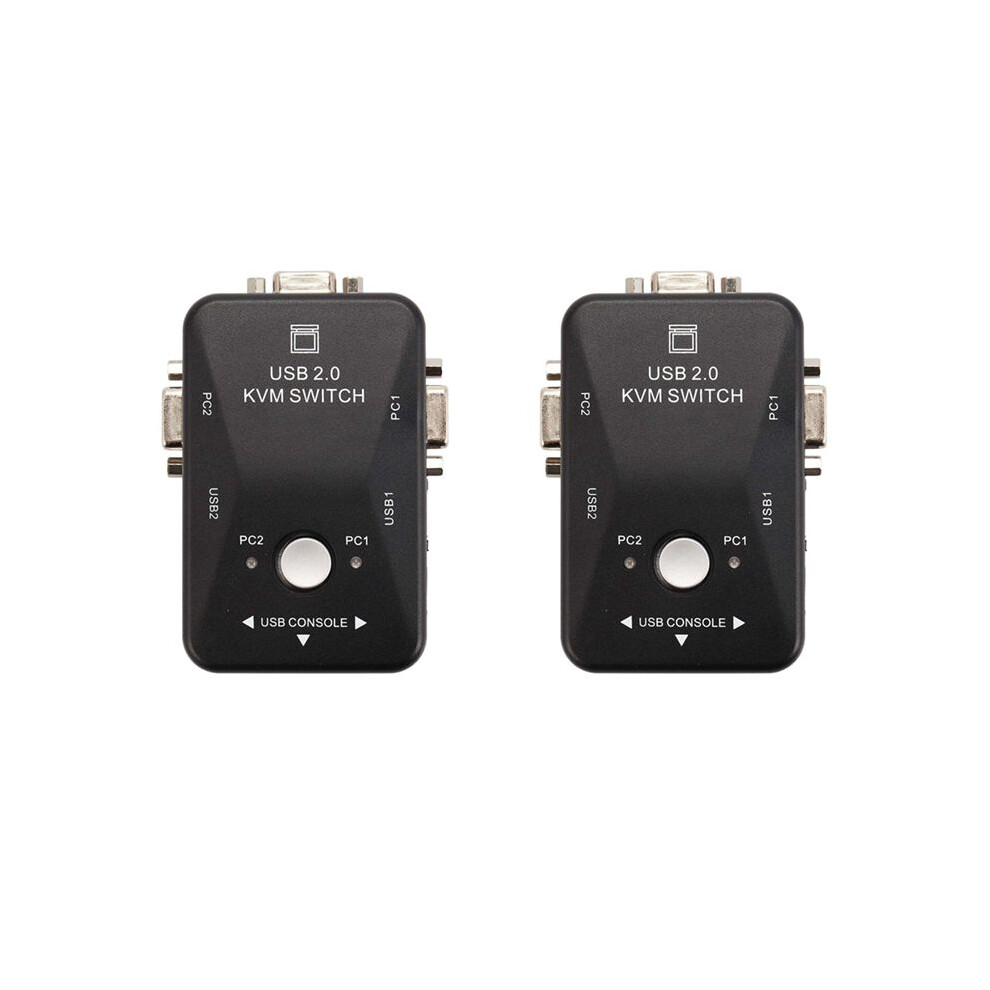 2X Usb Kvm Switcher 2 Port Vga Svga Box Usb 2.0 Mouse Keyboard 1920X1440 Box 4712923647632