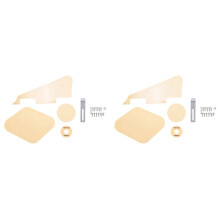 2Set Yellow Pickguard Cavity Covers Pickup Selector Plate Bracket Screws Fit Guitar Style Kit