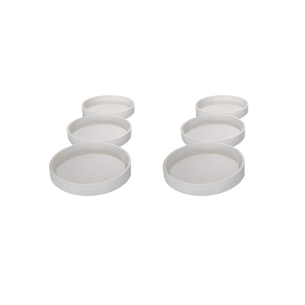 6 Pack Diy Round Coaster Silicone Mold, Diameter 3.94 Inch/10Cm, Molds For Casting With Resin, Cement 4711334162116