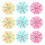 600Pièces Parasols Décoratifs En Bois Papier Multi Usage Été 2