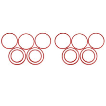 14Pcs Red Exterior A/C Air Vent Outlet Ring Cover Trim for C Class 2015 W205 C180 C300 C400 & GLC 2016
