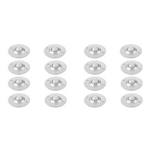 16Pcs CY-16B Unidad de Transferencia de Transportador de Brida de Bola de Rodamiento de Bolas de Acero de 5/8 Pulgadas