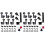 12 Pieces Guitar String Tuning Pegs Keys 6 Left 6 Right Guitar Machine Heads Knobs with Strap Button Locks Picks (Black) 1
