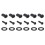 12 Pieces Guitar String Tuning Pegs Keys 6 Left 6 Right Guitar Machine Heads Knobs with Strap Button Locks Picks (Black) 5