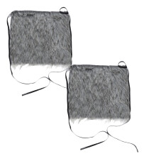 2Pièces Chauffe-Jambes Cosplay Viking Armures Fluffy Polyester