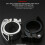 2Pcs Folding Bicycle  Pipe Clamp with Quick Release Lever  Behalf is Suitable Sp8 Pipe Clamp with 40mm, Silver 5