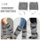 2Pièces Chauffe-Jambes Cosplay Viking Armures Fluffy Polyester 6