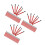 150Pièces Pinceaux Pour Tout-Petits Rouge PP Usage Maison 9