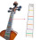 4/4 Violin Fretboard Sticker Fingerboard  Fiddle Learn Note Chart Tape 4Pcs 2