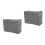 2Pièces Housse Durable Grise Avec Poches Pour Machine À 4