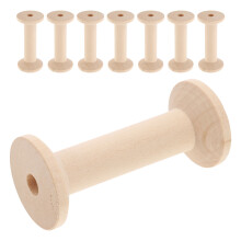 24Pièces Support En Bois Beige Pour Fil À Broder