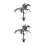 2Pièces Figurines Métal Noir Durable Pour Jeu De Société Course 6