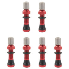 3 Pair 40mm Tubeless Air Valve for Road Bike & MTB Tubeless Valve Stem Universal Schrader 10mm Base