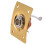 4X Square Style Jack Plate Gitarr Bas Jack 1/4 Output Input Jack Sockel för Elektriska Gitarrdelar och Tillbehör Guld 4