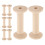 24Pièces Support En Bois Beige Pour Fil À Broder 2