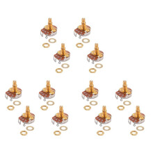 Shaft Full Metric Sized Control Pots A500K Audio Taper Potentiometers Pot for Electric Guitar Bass (Set of 12)