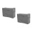 2Pièces Housse Durable Grise Avec Poches Pour Machine À 3