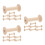 24Pièces Support En Bois Beige Pour Fil À Broder 9