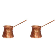 2X Coffee Wooden Handle Turk Turkish Coffee Pot 320Ml Coffee Turk Turkish Copper Coffee Maker for Turk Cezve Cafeteria