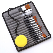 Nylon Hair Acrylic Paint Brushes with Drawstring Case, Artist Paint Brush Set for Acrylic Oil Watercolor Canvas