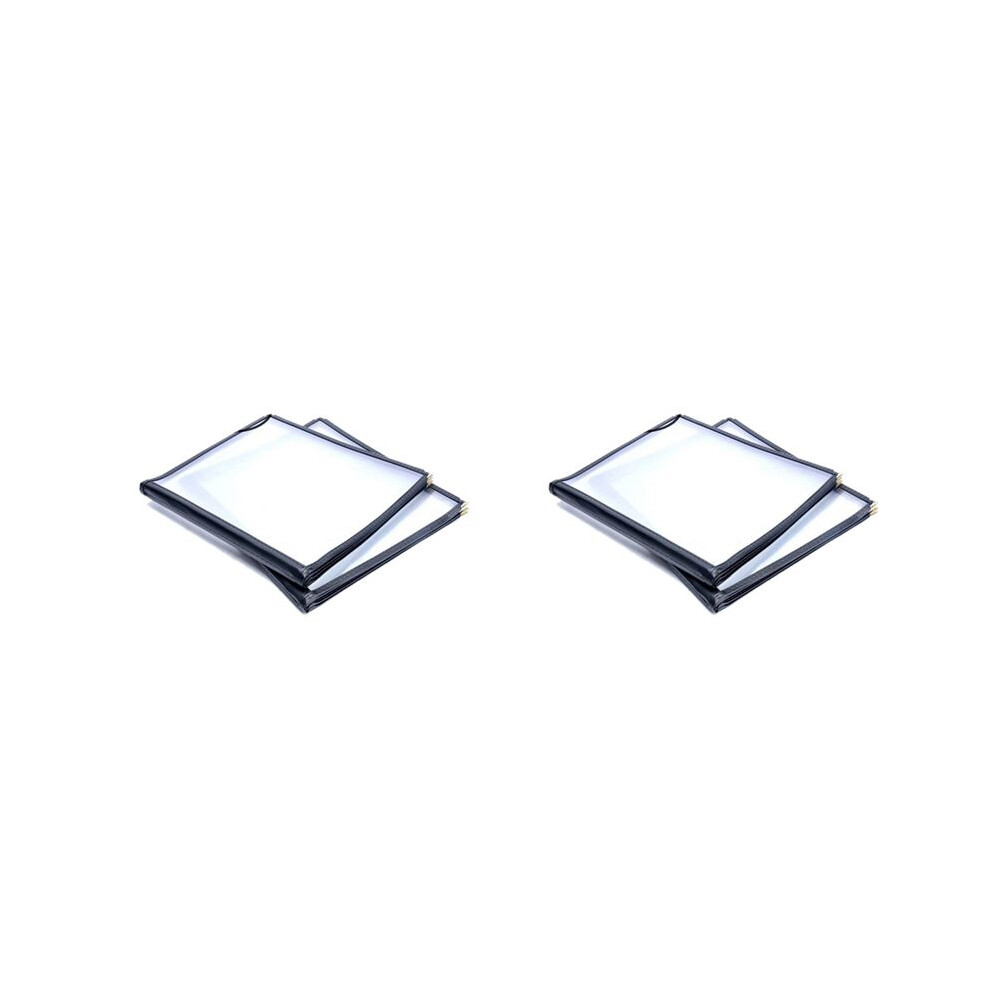 4Pcs Transparent Restaurant Menu Covers For A4 Size Book Style Cafe Bar 4 Pages 8 View 6033217028042