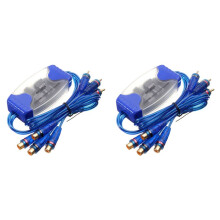 2X 4-Channel Isolatore di Messa Un Terra del Soppressore del Filtro Antirumore Audio RCA Stereo da Auto 50W