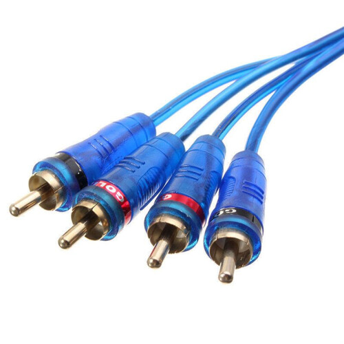 2X 4-Channel RCA Audio Noise Filter Suppressor Ground Loop Isolator Car Stereo 50W 1