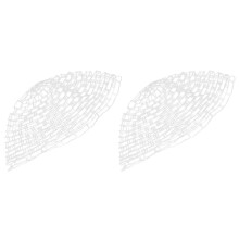 2X 47 Inch Clear Rubber Replacement Net Replacement Bag for Fly Fishing Landing Net Fishing Tackles