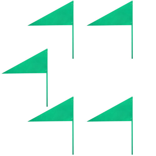 25Pièces Drapeaux De Marquage Vert Pour Terrain De Lancer Poids 1