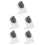 5Pièces Simulation Silicone Pour Apprentissage Piercing 4