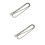 2Pcs Silver Metal Shoulder Bag Chain Versatile Cross Body Strap 7