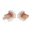 4Ensembles Buffers De Rail Bois Beige Pour Jeux De Train Jouets 2