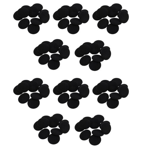 50 Esponja Suave Protector de Oreja Negro para Auriculares 5cm