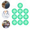 10Pcs Green Silicone Diaphragm Covers Stethoscope Bell Protectors 10