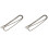 2Pcs Silver Metal Shoulder Bag Chain Versatile Cross Body Strap 2