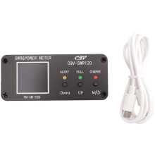 CQV-SWR120 120W SWR & Power Compteur D'Ondes Stationnaires Fonction D'Alarme D'Onde Stationnaire éLevéE 240 X 240 ÉCran HD Couleur