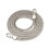 2Pcs Silver Metal Shoulder Bag Chain Versatile Cross Body Strap 8
